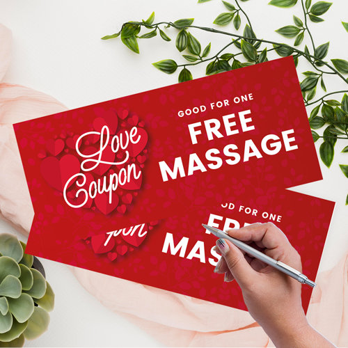 The Holiday Aisle® Hearts Love Unique Funny Romantic Coupons Wayfair